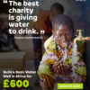 water donation project in africa a by happily drink water from water pump