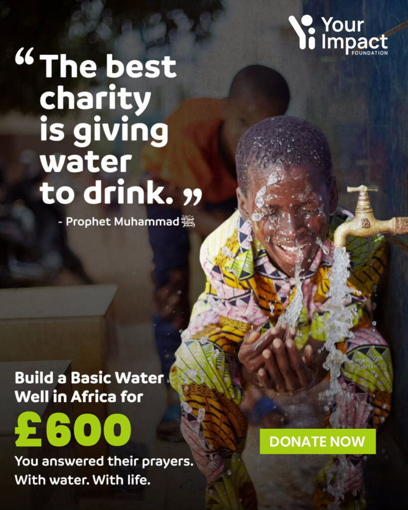 water donation project in africa a by happily drink water from water pump