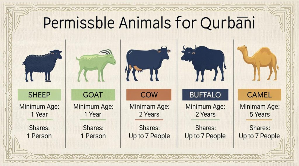 permissible animals for qubani