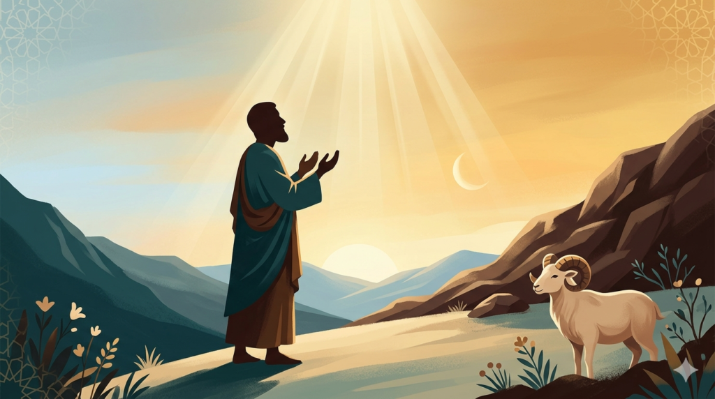 the test of Ibrahim (Ah) to sacrifice for allah